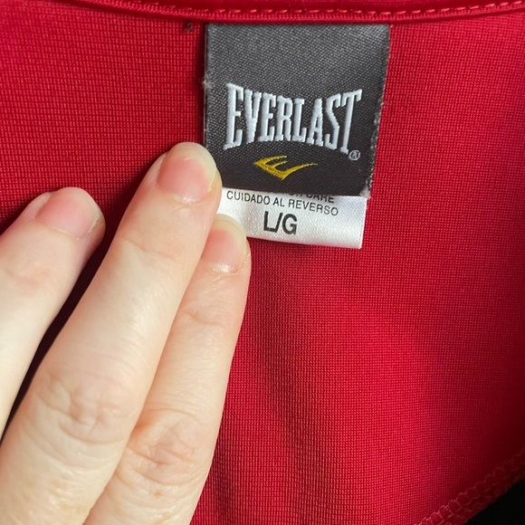 EVERLAST Men’s Red/Black Large Full Zip Warm Up Jacket - Picture 6 of 11